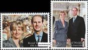 *Známky Gibraltar 1999 Kráľovská svadba séria MNH - Kliknutím na obrázok zatvorte -